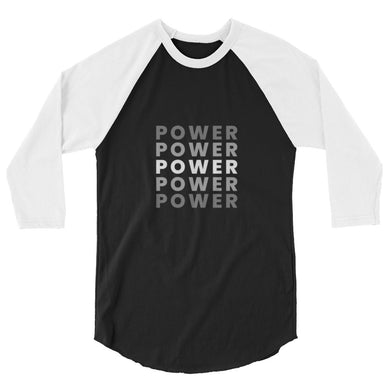 Power 3/4 sleeve raglan shirt