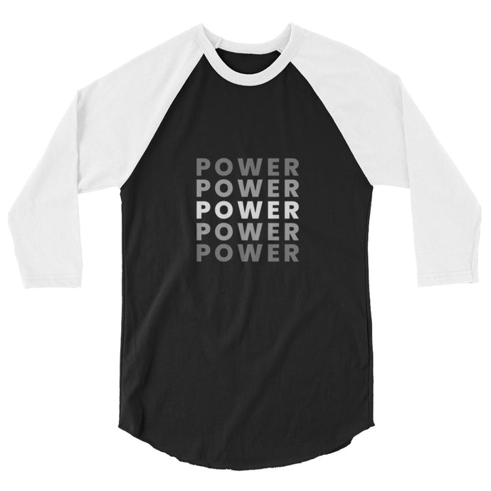 Power 3/4 sleeve raglan shirt