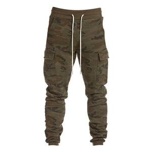 2018 Solid Harem Pants Men Cotton Army Camouflage Military Gyms Sweatpants