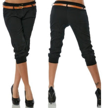 Load image into Gallery viewer, Women&#39;s Fashion Short Pant  Capri Pants Casual Chino Pants Solid Trouser